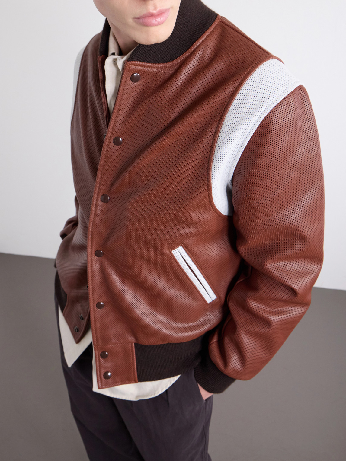 Perforated Fabric Leather