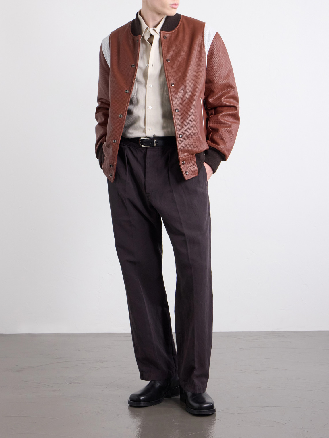 Perforated Fabric Leather