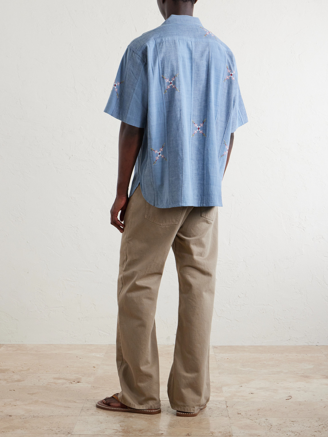  Kardo - Ronen Cotton Shirt - Men - Blue - S 