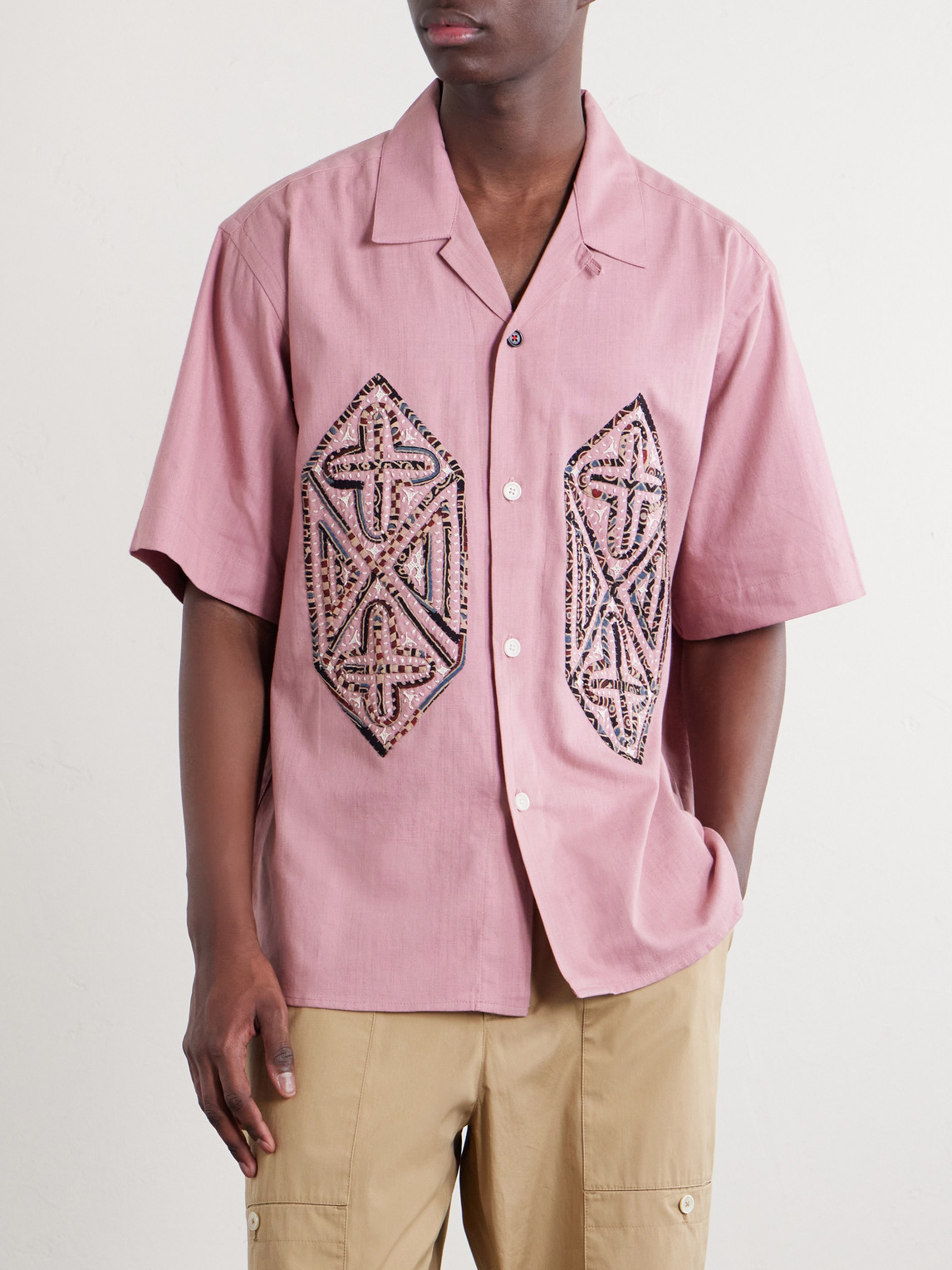  Kardo - Ronen Cotton Shirt - Men - Pink - S 