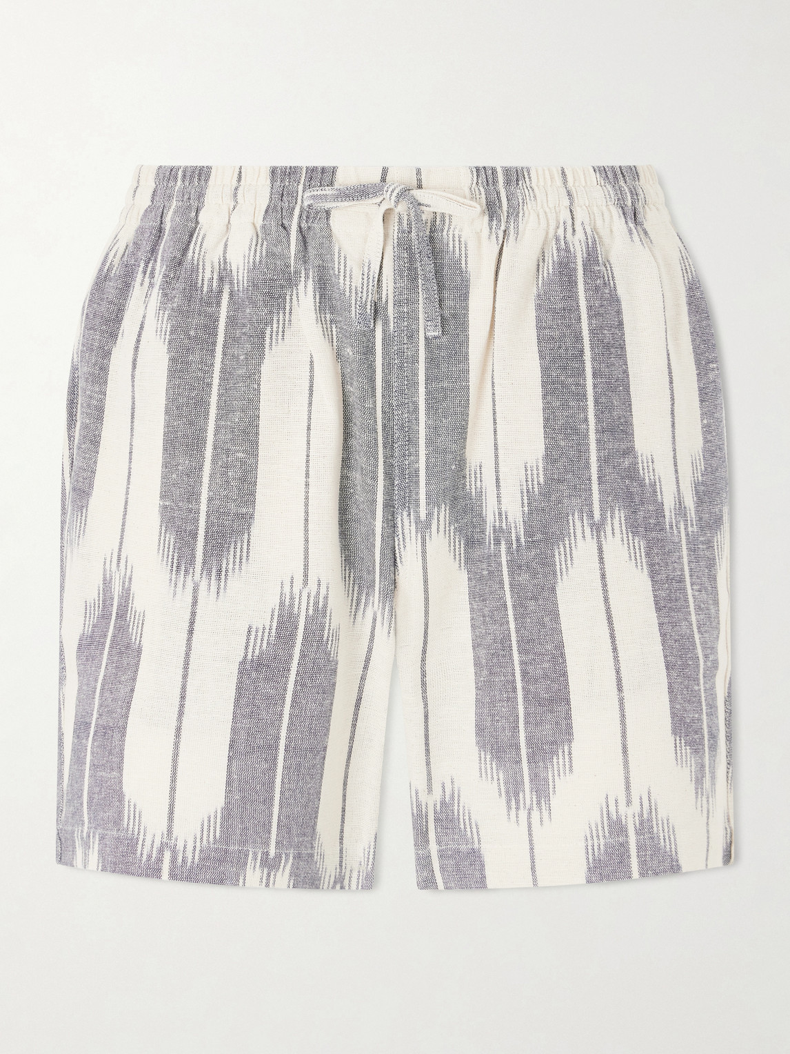 Kardo Olbia Straight-leg Cotton Drawstring Shorts In Multi