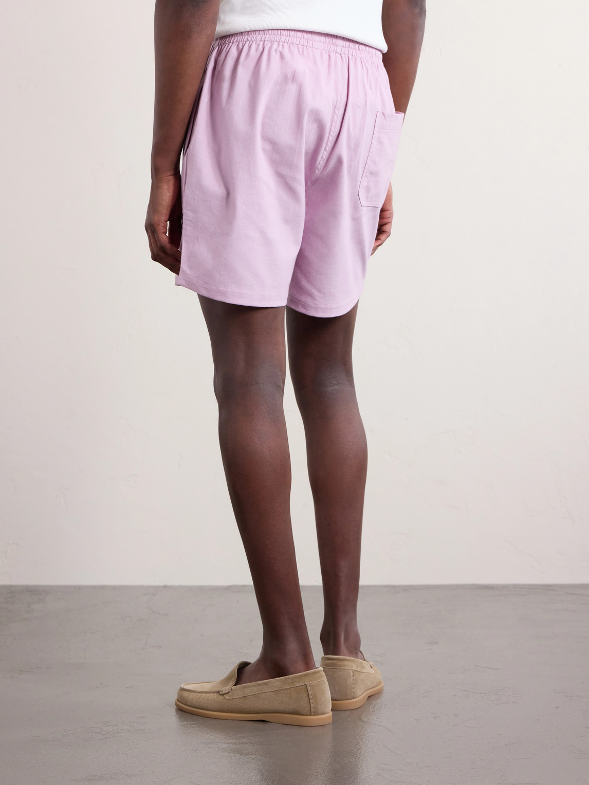  Kardo - Olbia Straight-leg Cotton Drawstring Shorts - Men - Pink - M 