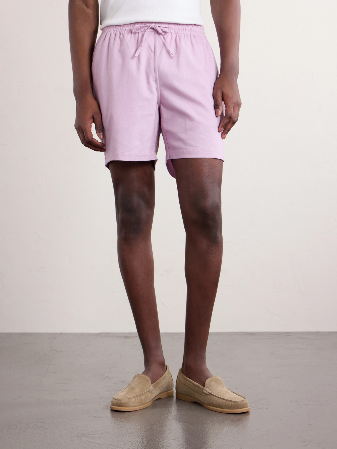  Kardo - Olbia Straight-leg Cotton Drawstring Shorts - Men - Pink - M 