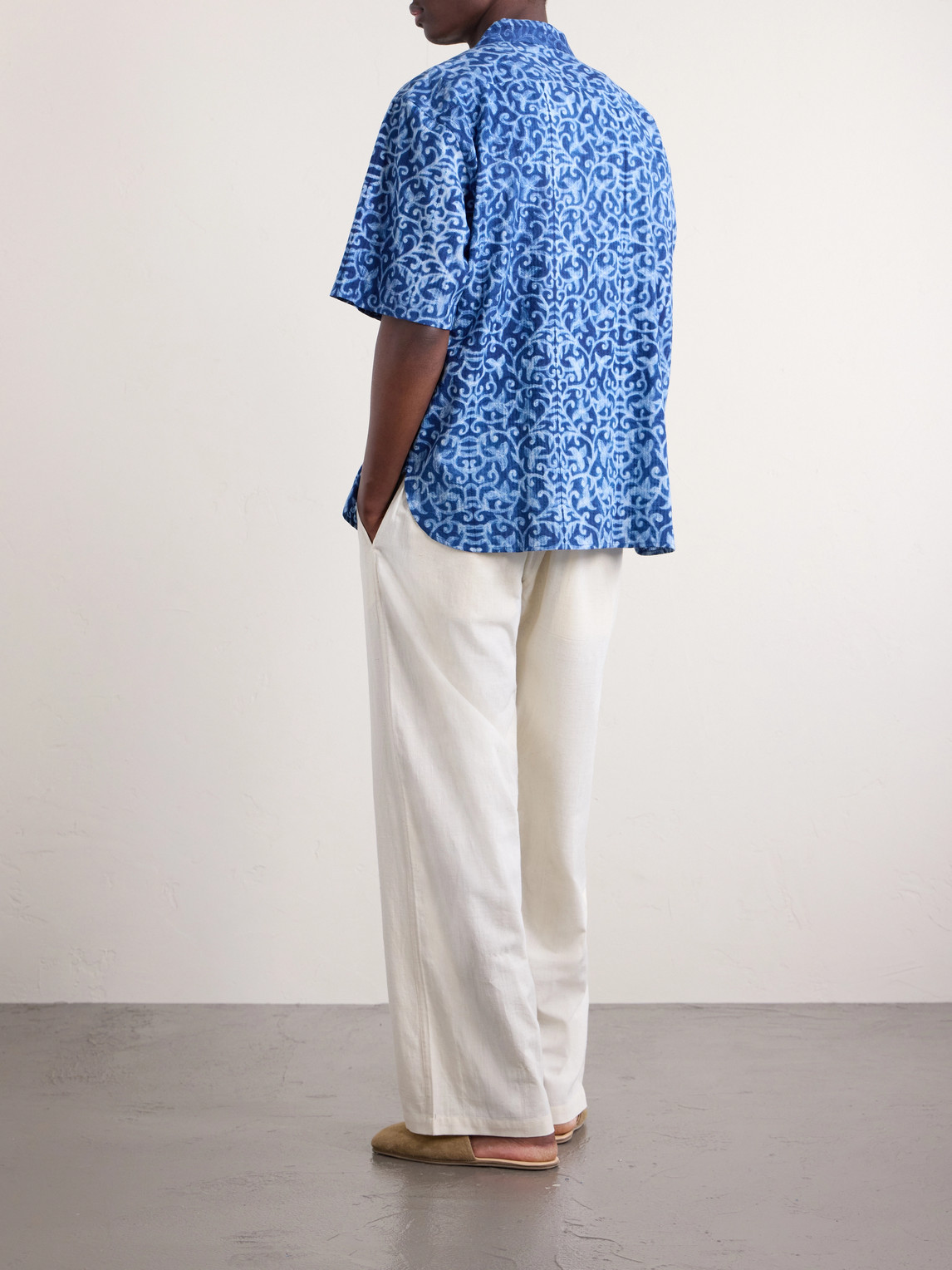  Kardo - Ronen Cotton Shirt - Men - Blue - S 