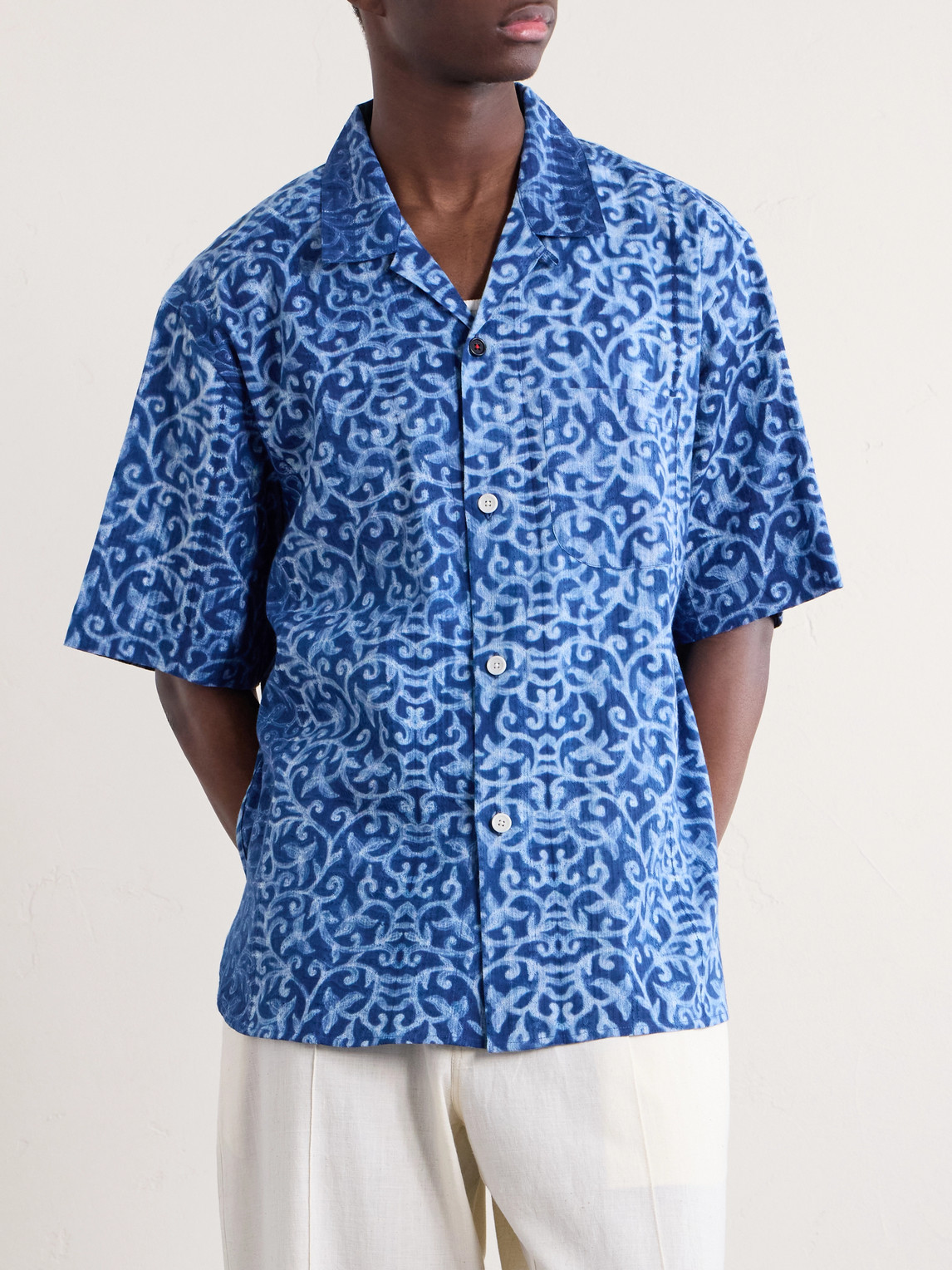  Kardo - Ronen Cotton Shirt - Men - Blue - S 