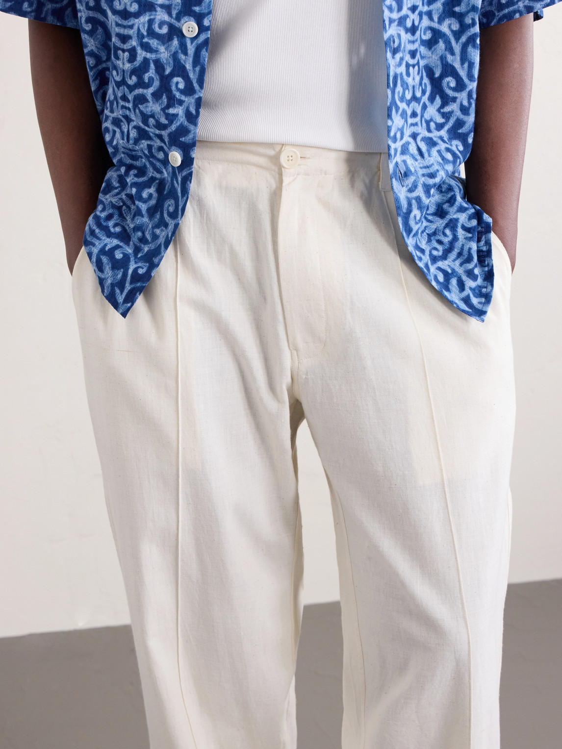 Kedar Straight-Leg Cotton Trousers