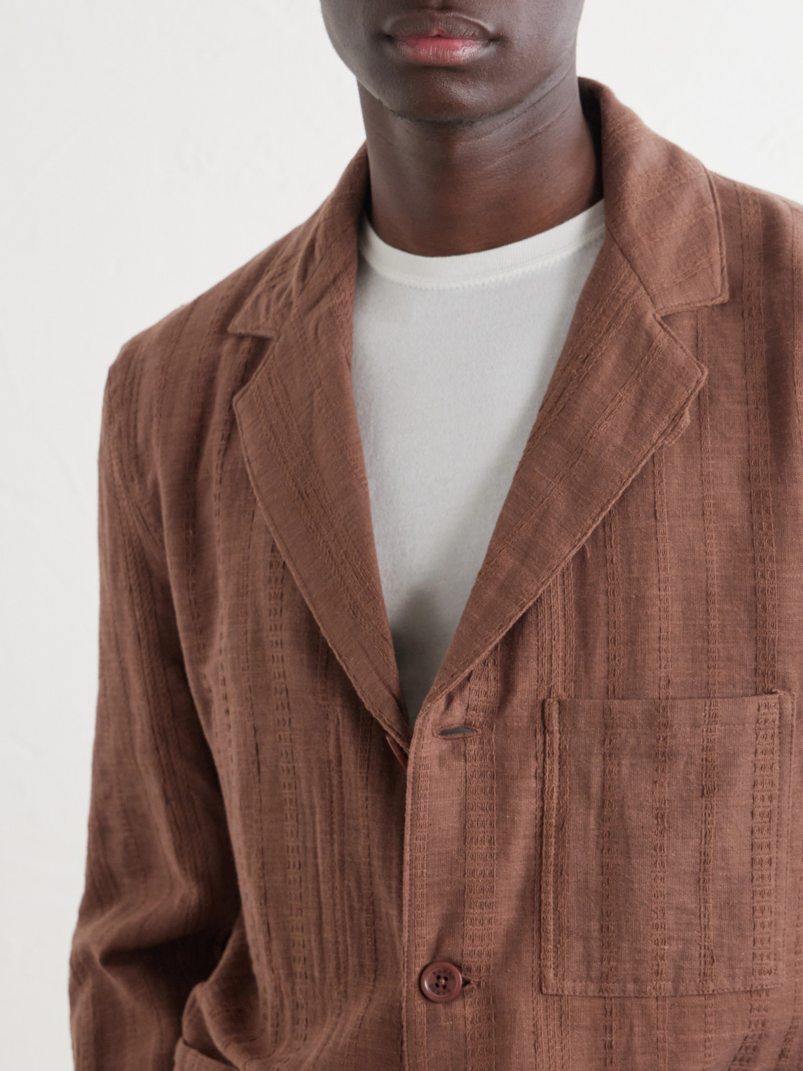 Somesh Cotton-Jacquard Suit Jacket