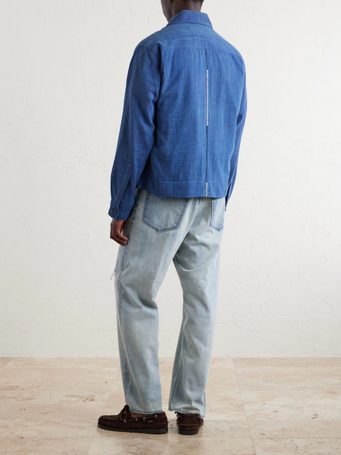  Kardo - Bodhi Cotton-jacquard Jacket - Men - Blue - S 
