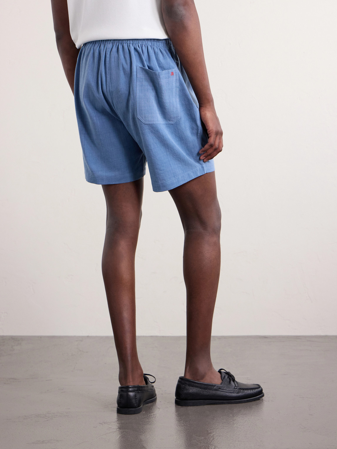  Kardo - Olbia Straight-leg Cotton Drawstring Shorts - Men - Blue - S 