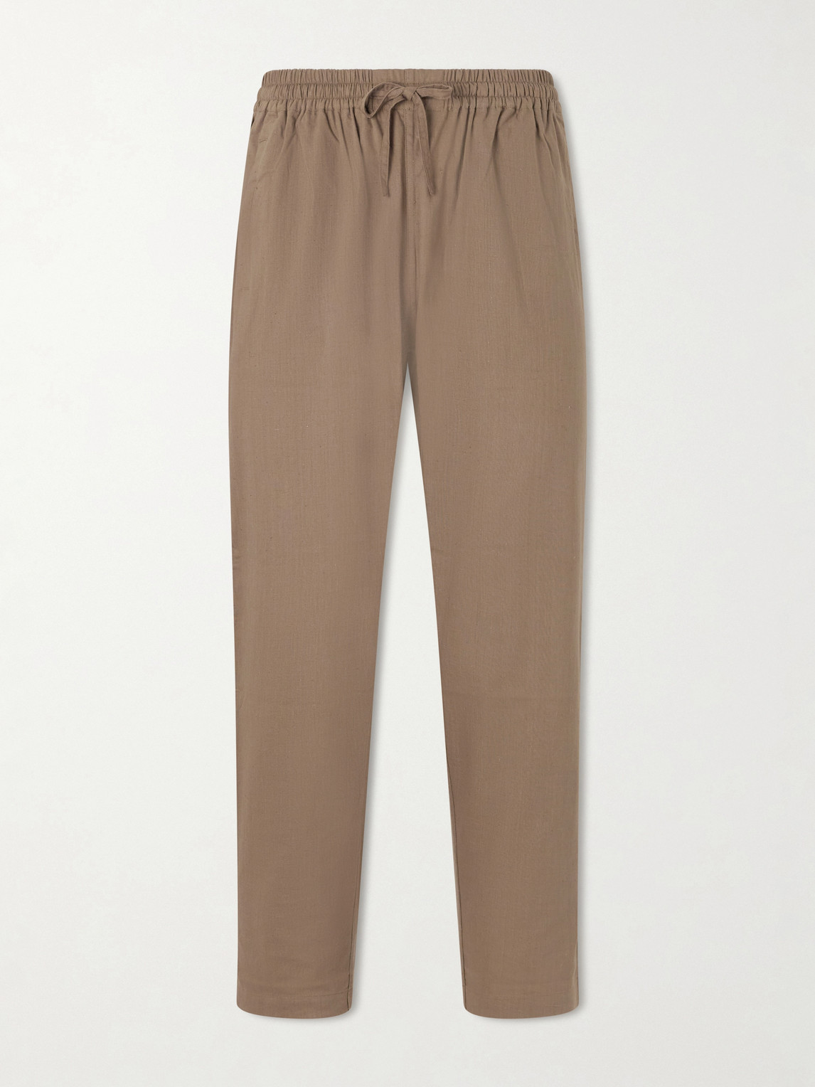 Kardo Roy Straight-leg Cotton Trousers In Brown