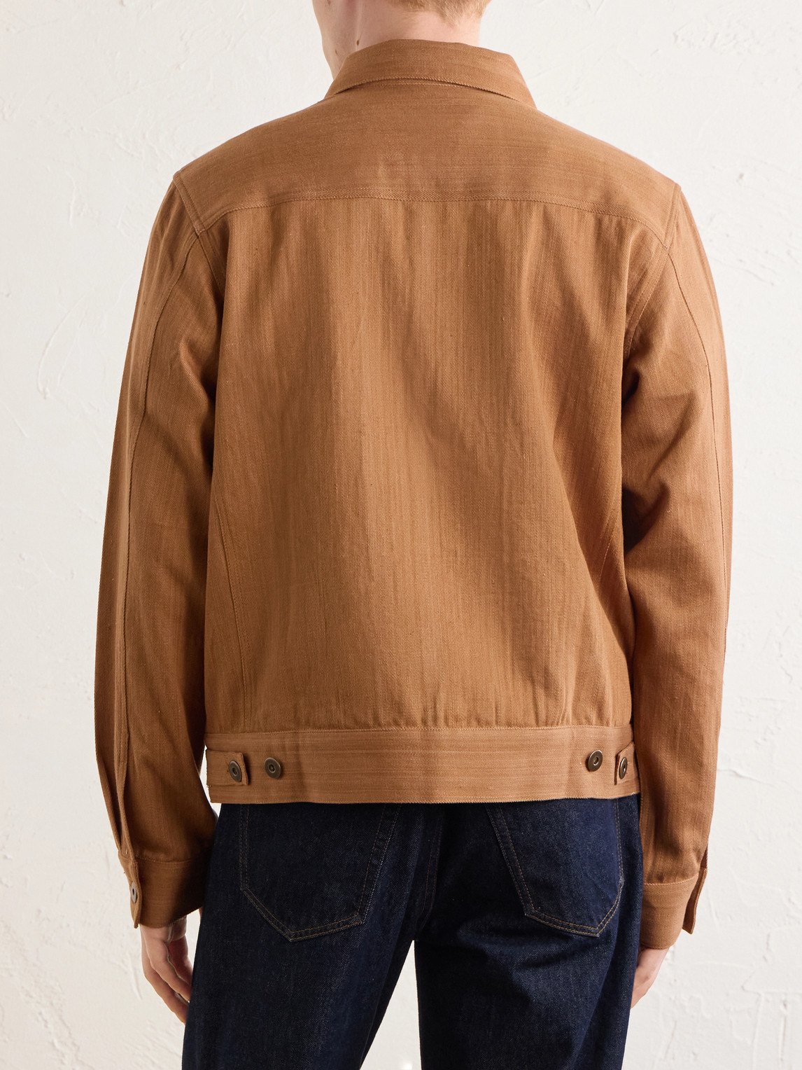  Kardo - Marvin Cotton-jacquard Trucker Jacket - Men - Brown - S 