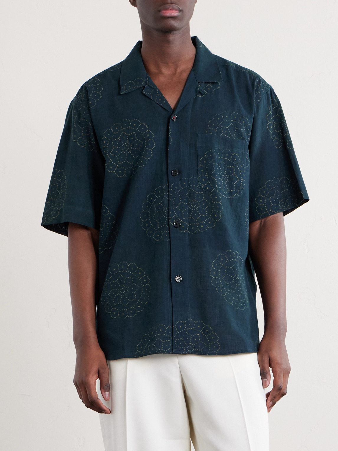  Kardo - Ronen Cotton Shirt - Men - Blue - S 