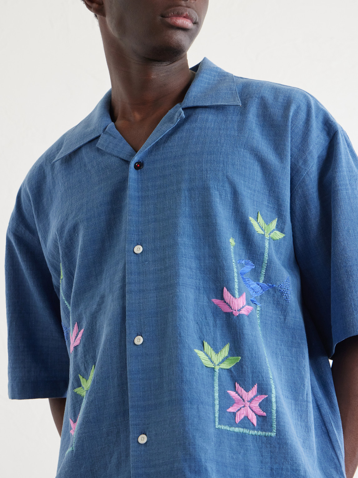 Rohit Embroidered Cotton Shirt