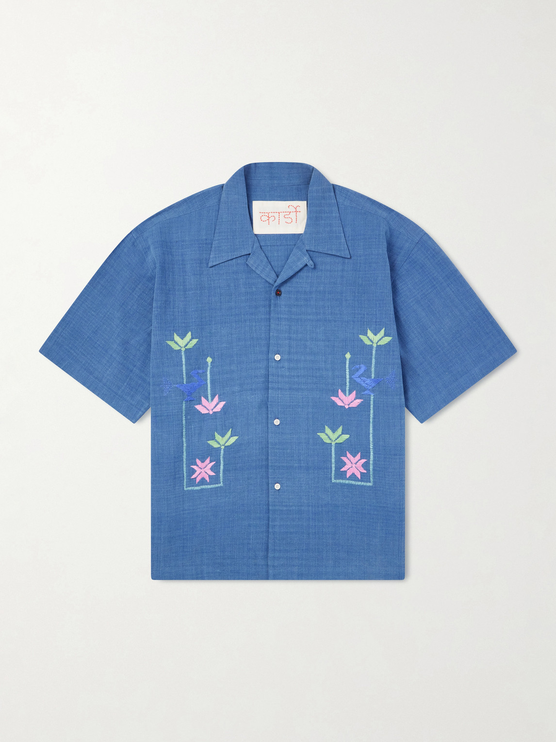 Kardo Rohit Embroidered Cotton Shirt - Men