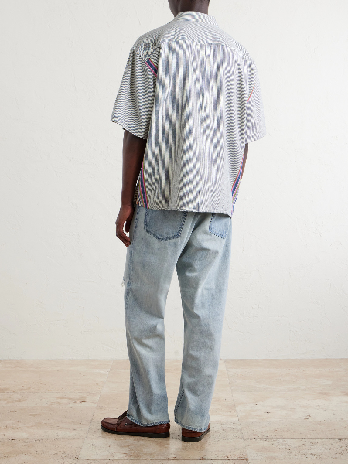  Kardo - Rohit Convertible-collar Cotton Shirt - Men - Gray - S 