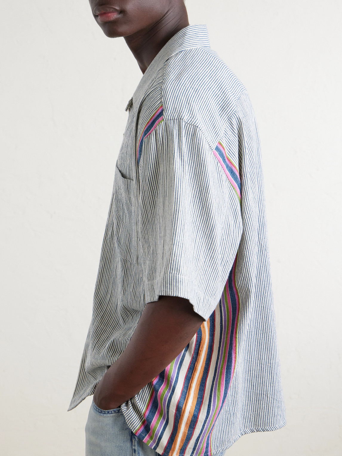 Rohit Convertible-Collar Cotton Shirt
