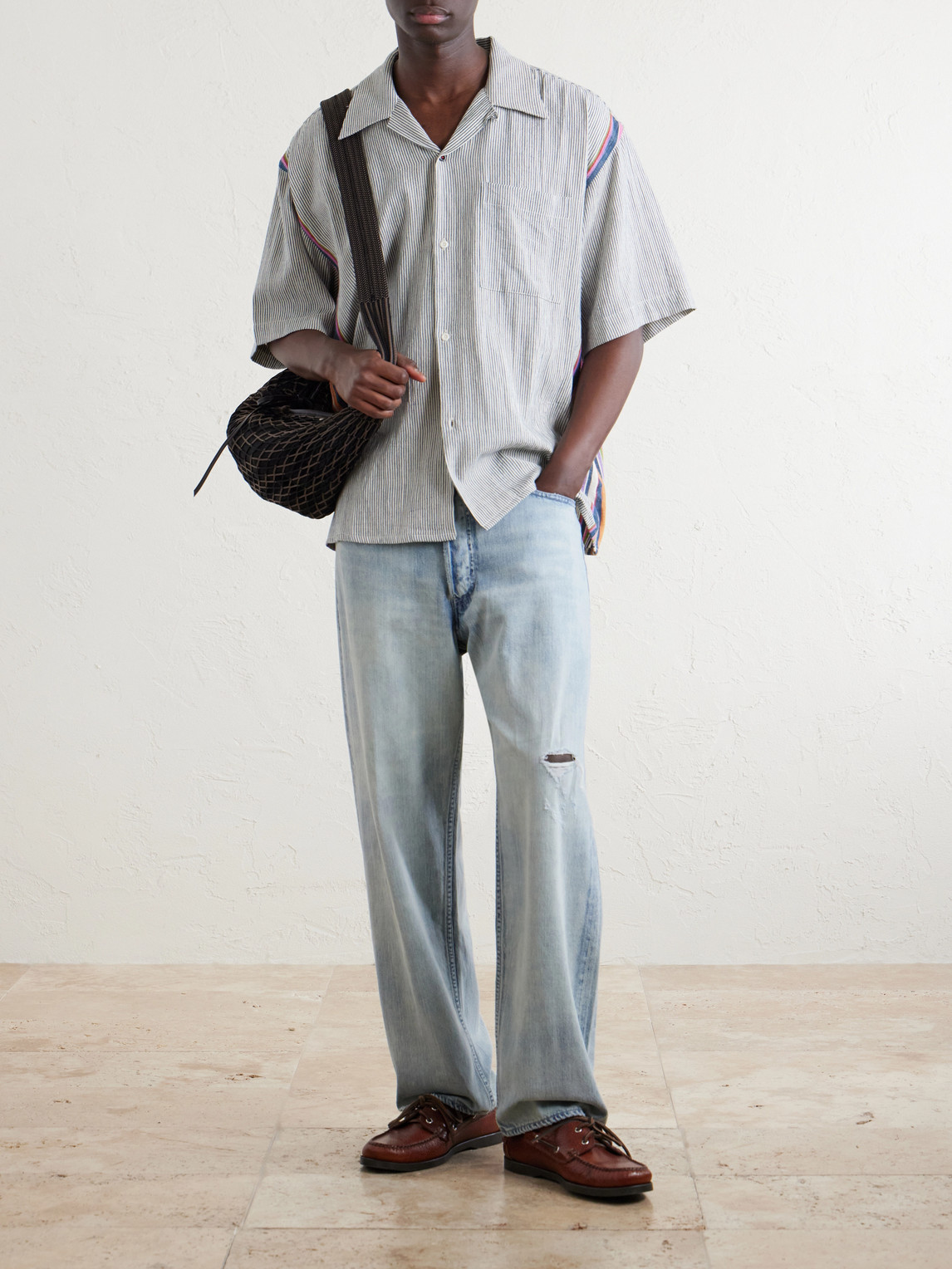 Rohit Convertible-Collar Cotton Shirt