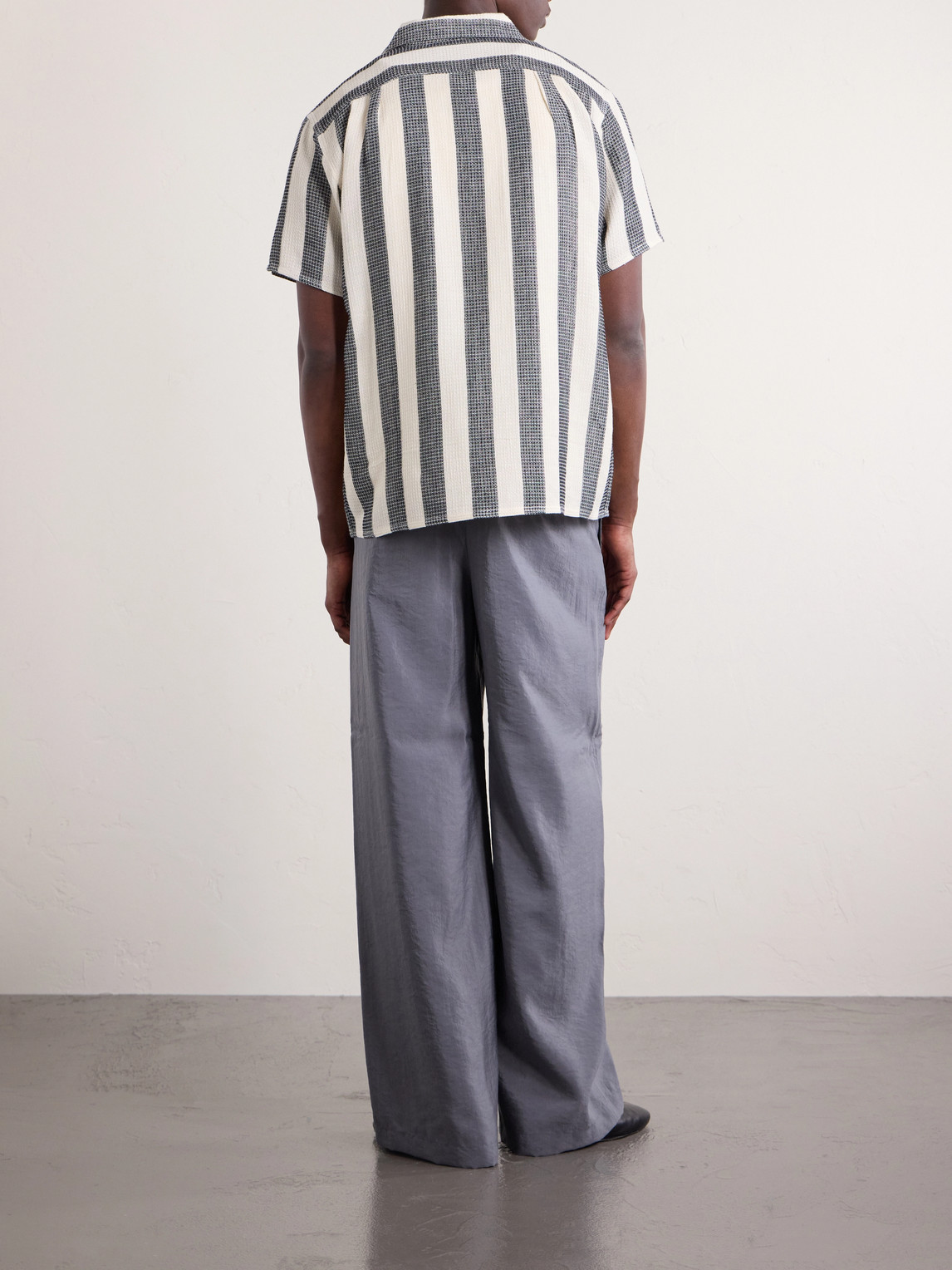  Kardo - Chintan Striped Cotton Shirt - Men - Black - S 