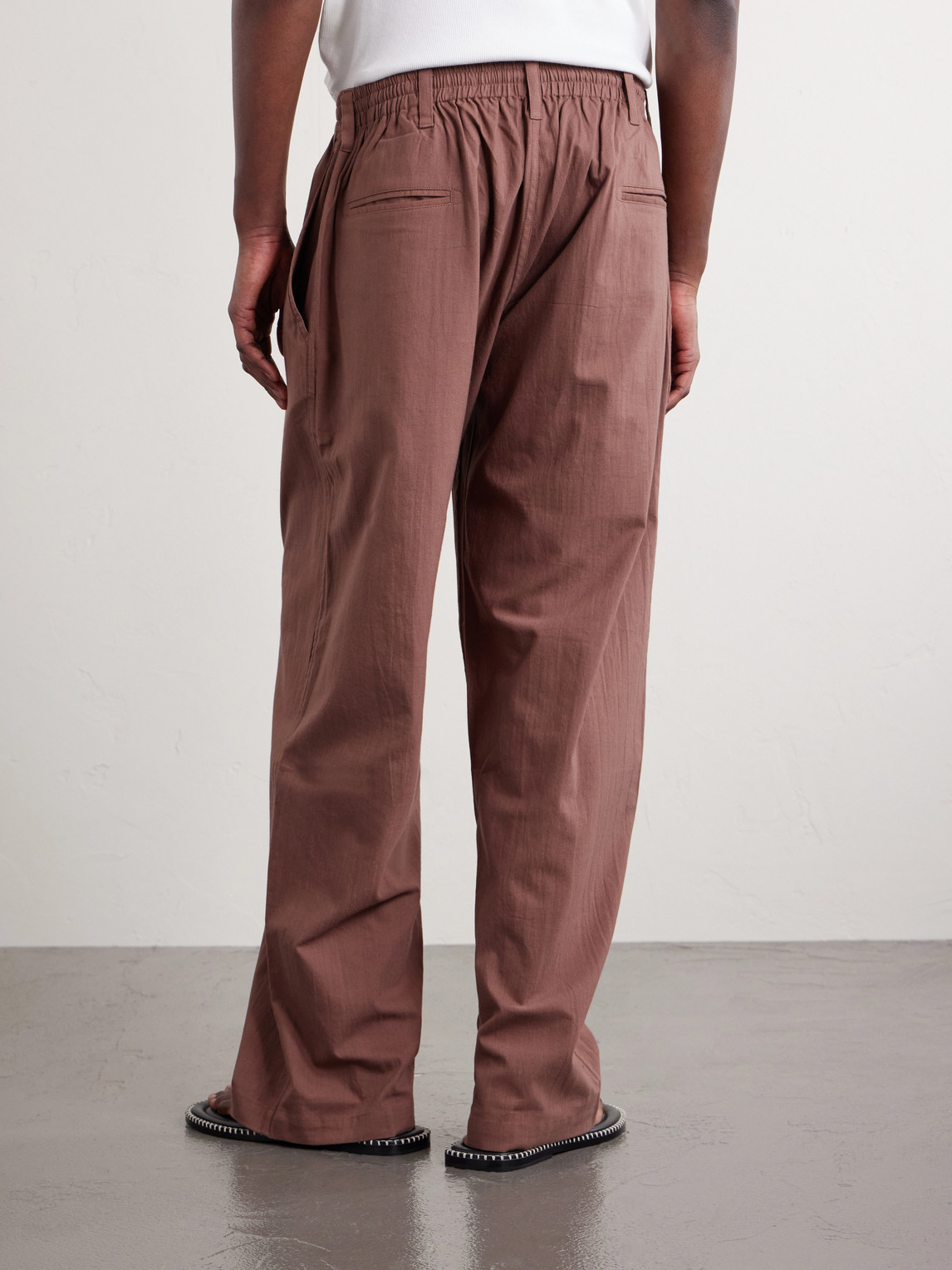  Kardo - Kedar Straight-leg Cotton Trousers - Men - Brown - S 