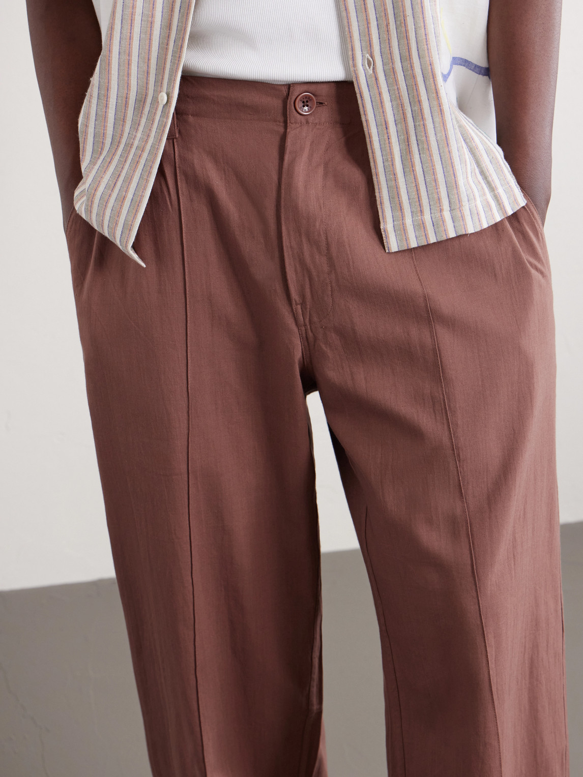 Kedar Straight-Leg Cotton Trousers