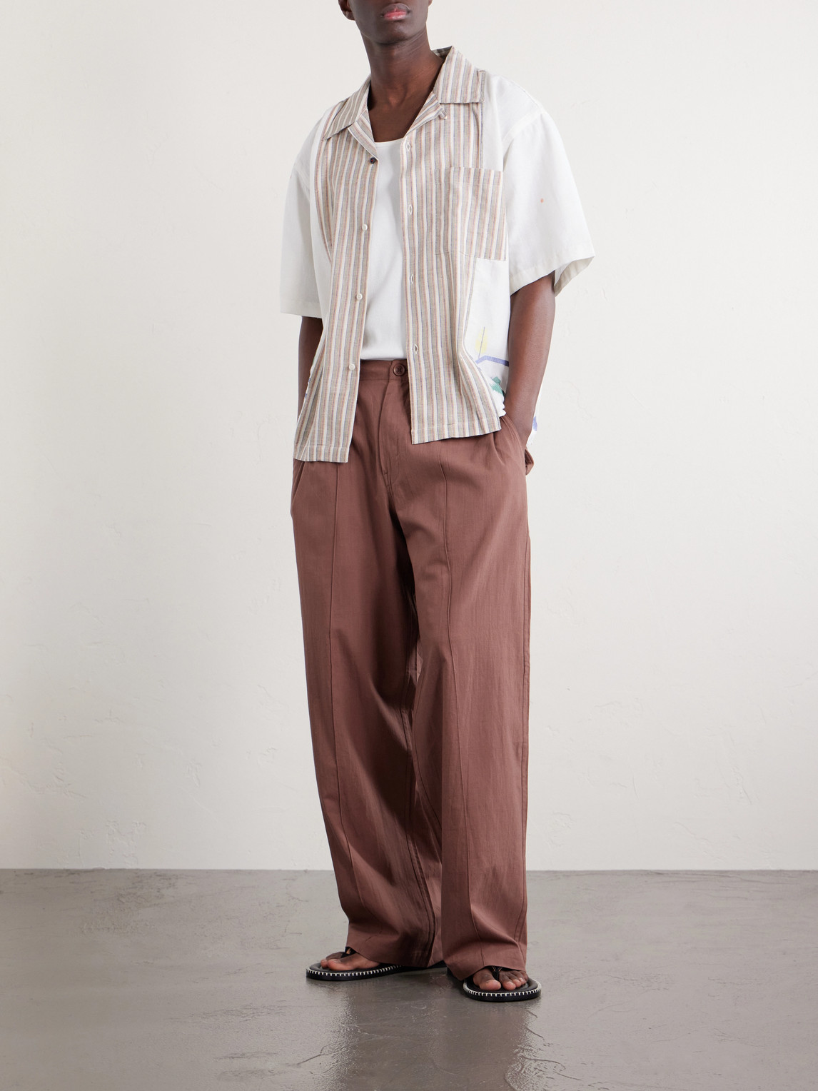 Kedar Straight-Leg Cotton Trousers