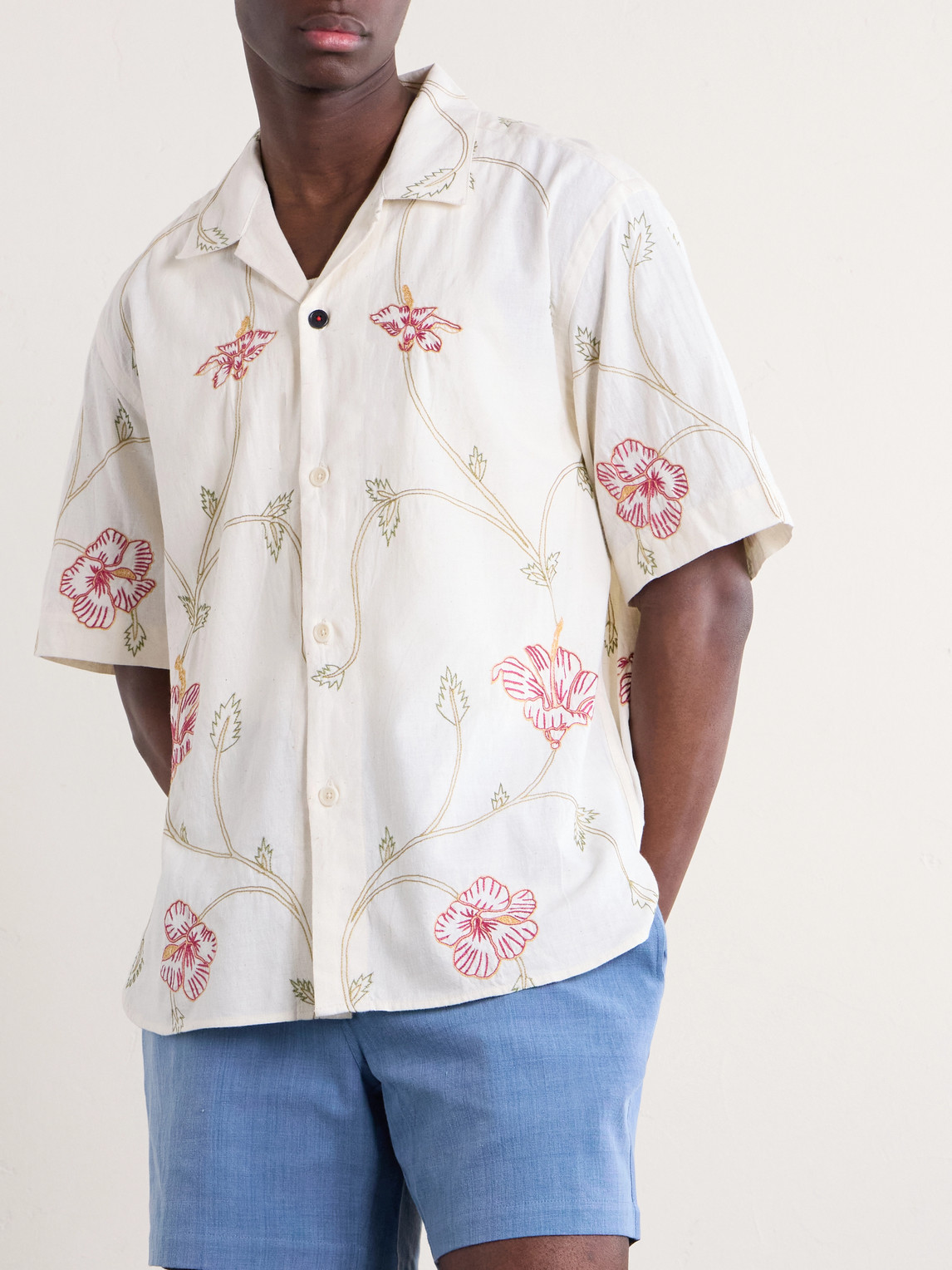  Kardo - Ronen Cotton Shirt - Men - Neutrals - S 