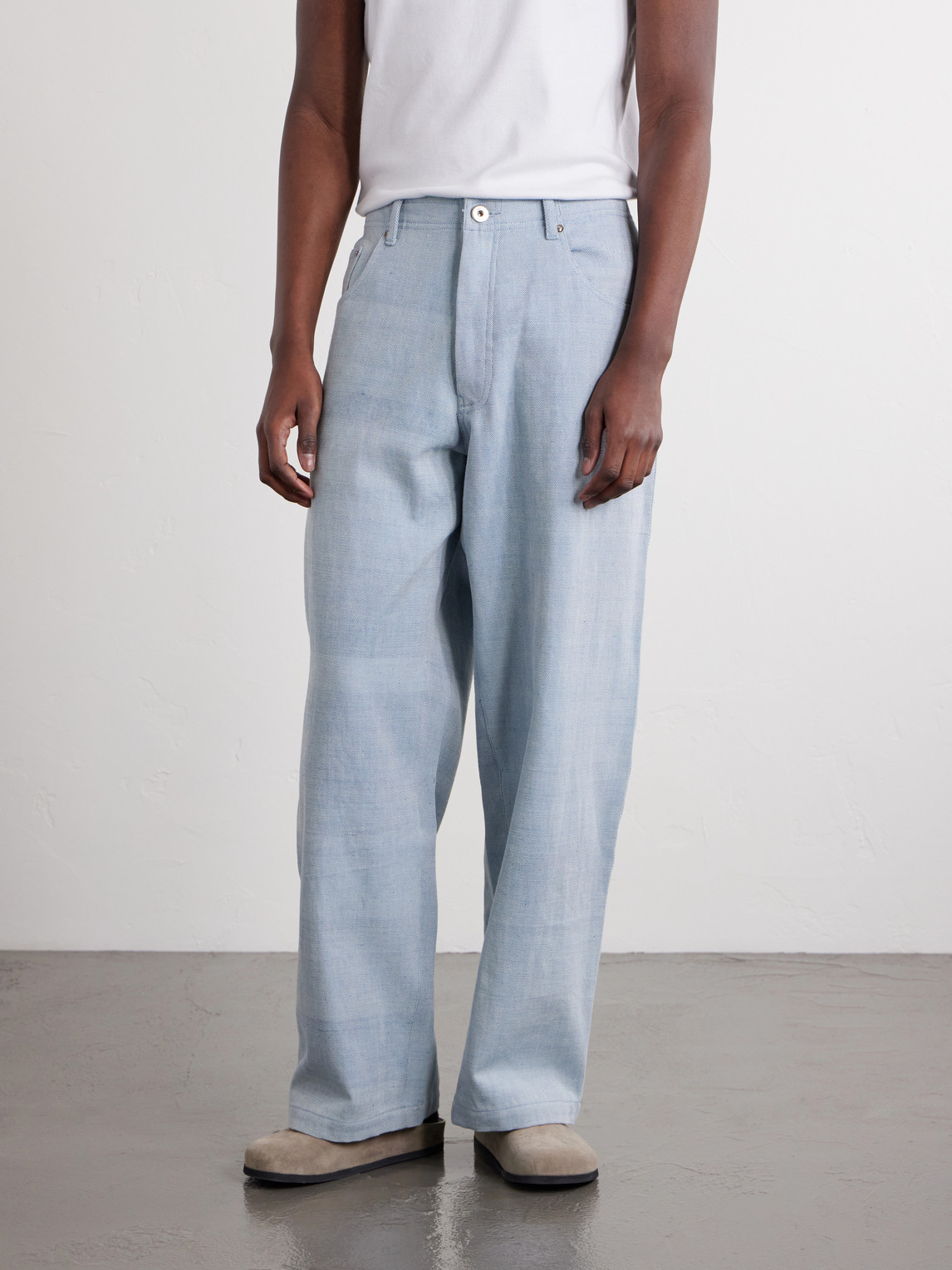 Kardo Rupinder Wide-leg Jeans In Blue