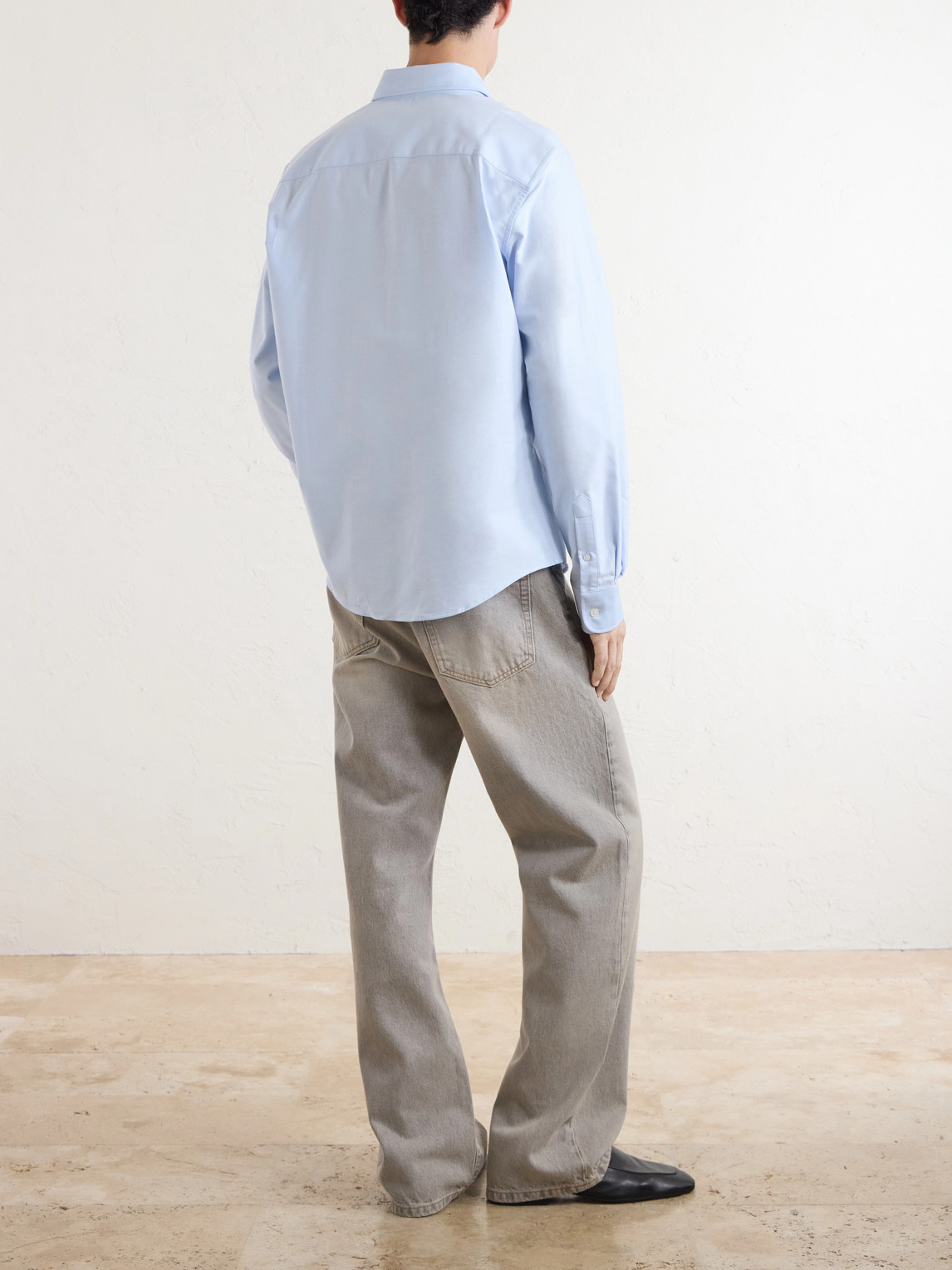Logo-Embroidered Cotton Oxford Shirt