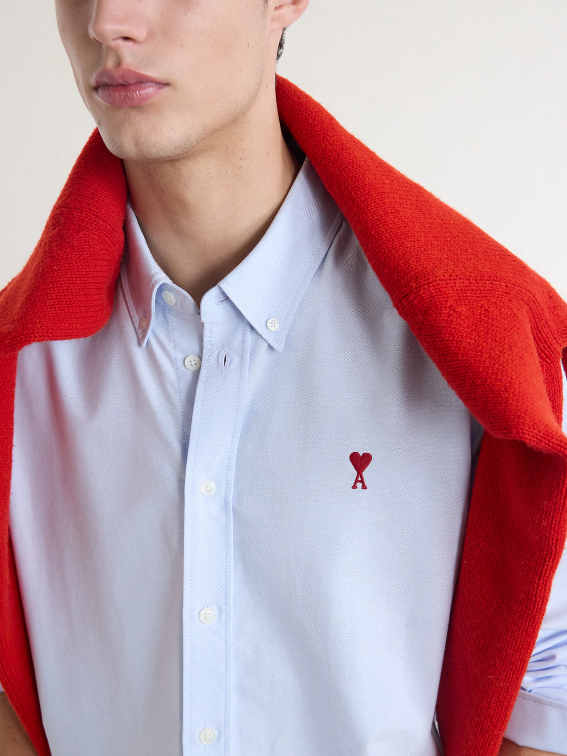 Logo-Embroidered Cotton Oxford Shirt