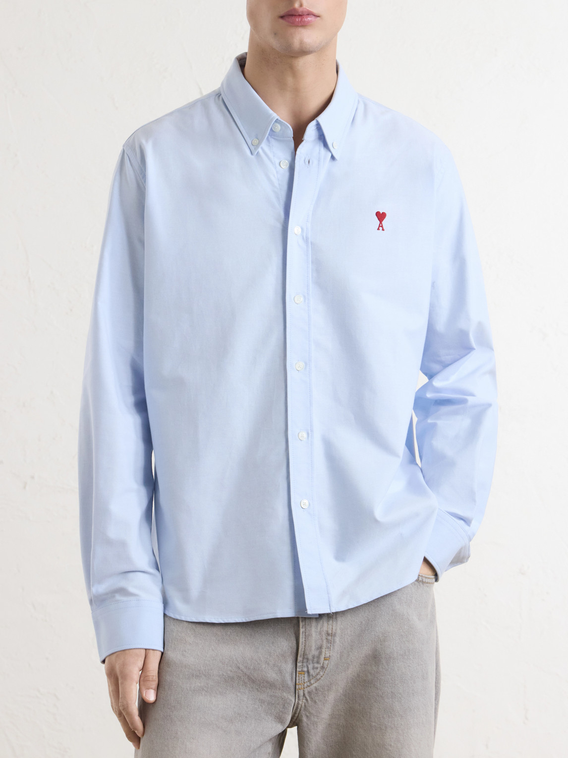 Logo-Embroidered Cotton Oxford Shirt