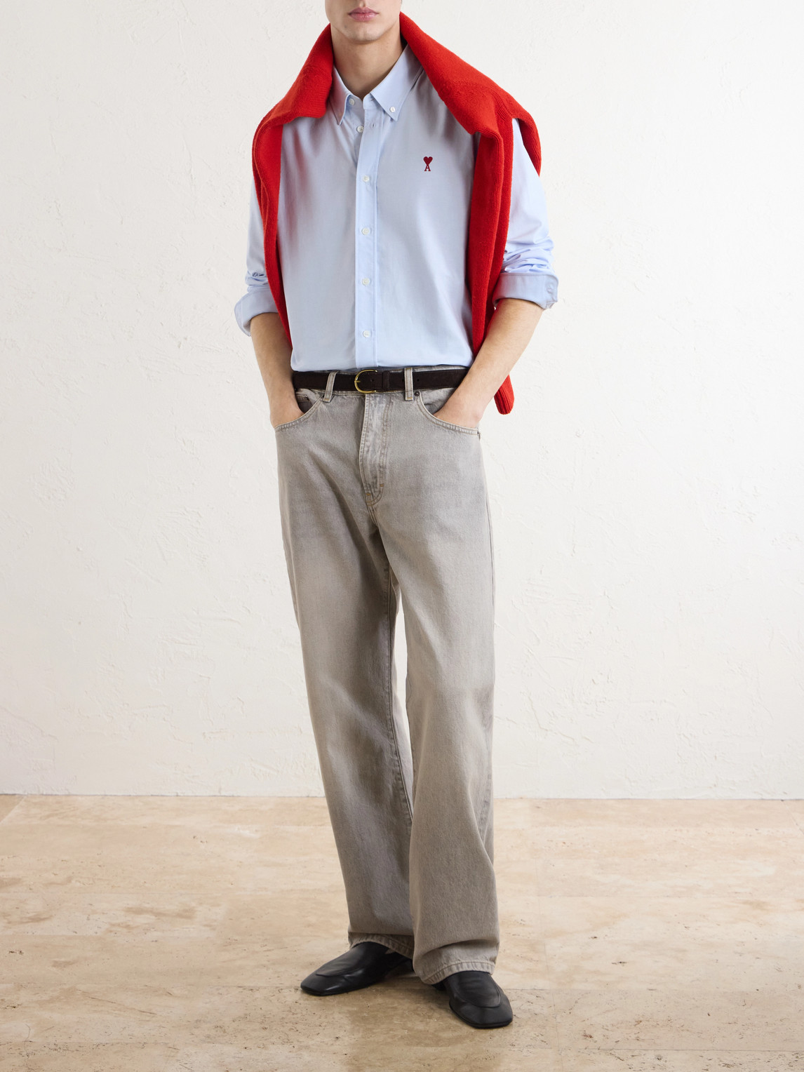 Logo-Embroidered Cotton Oxford Shirt