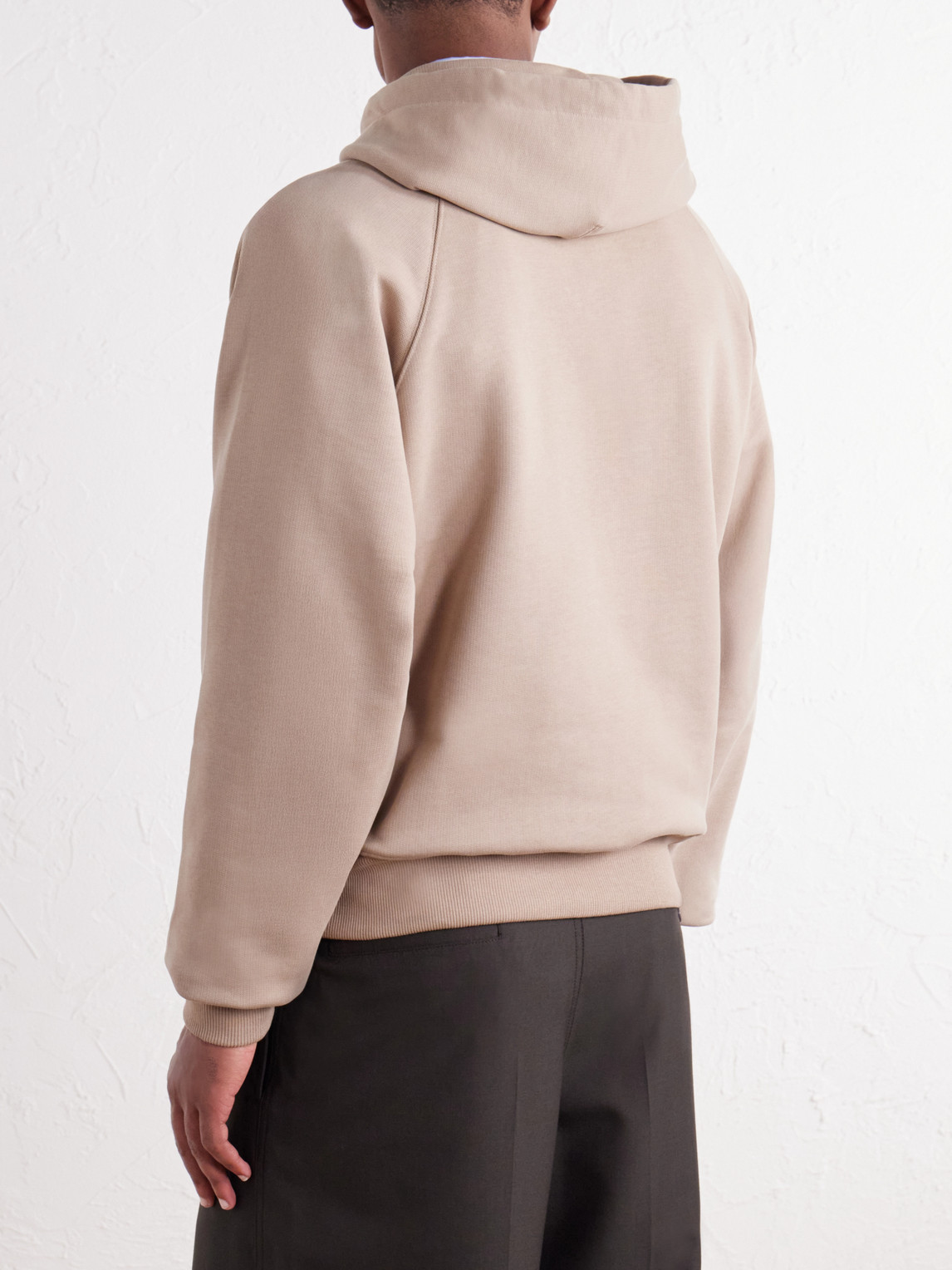 Logo-Embossed Cotton-Jersey Hoodie