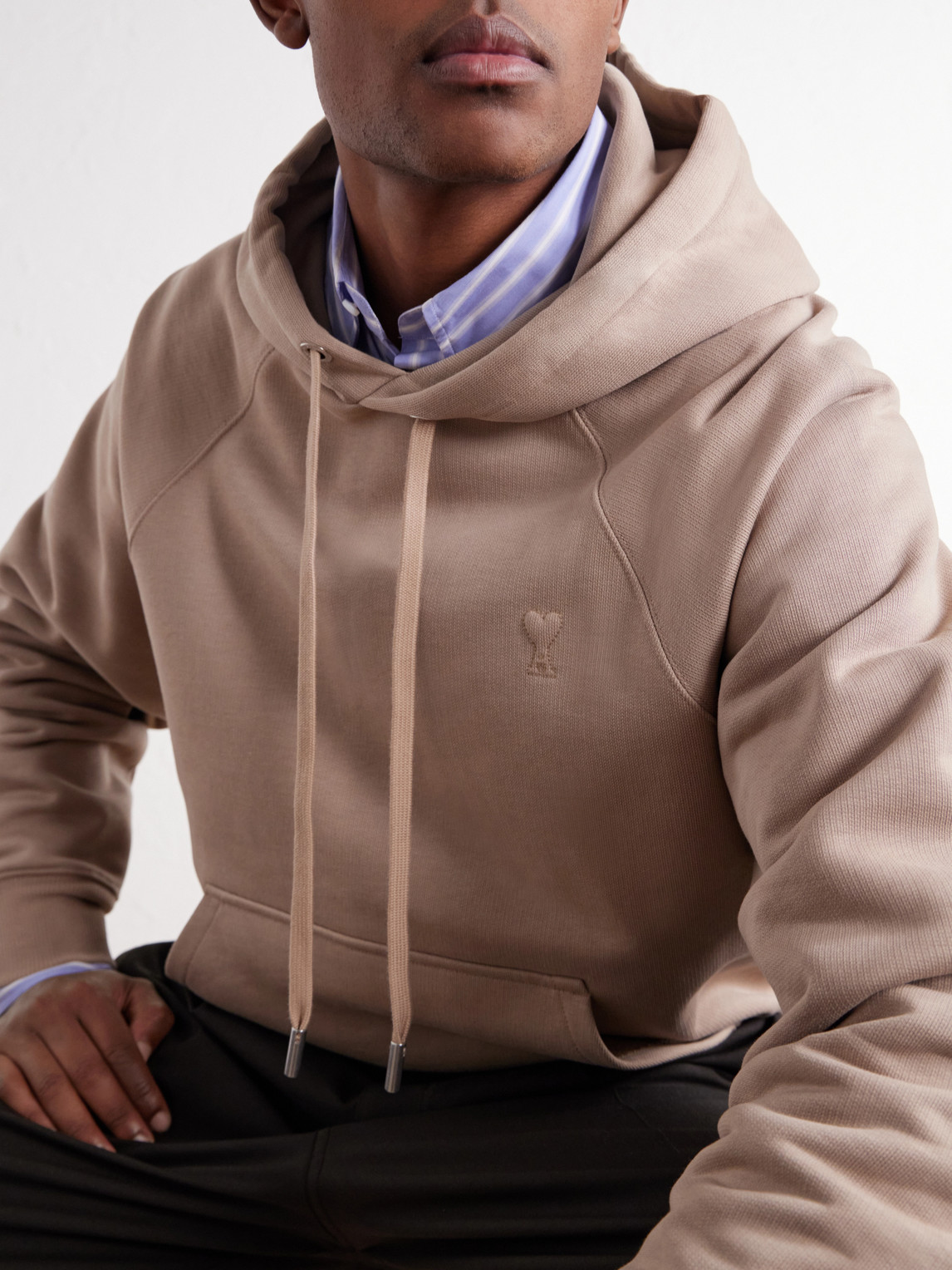 Logo-Embossed Cotton-Jersey Hoodie