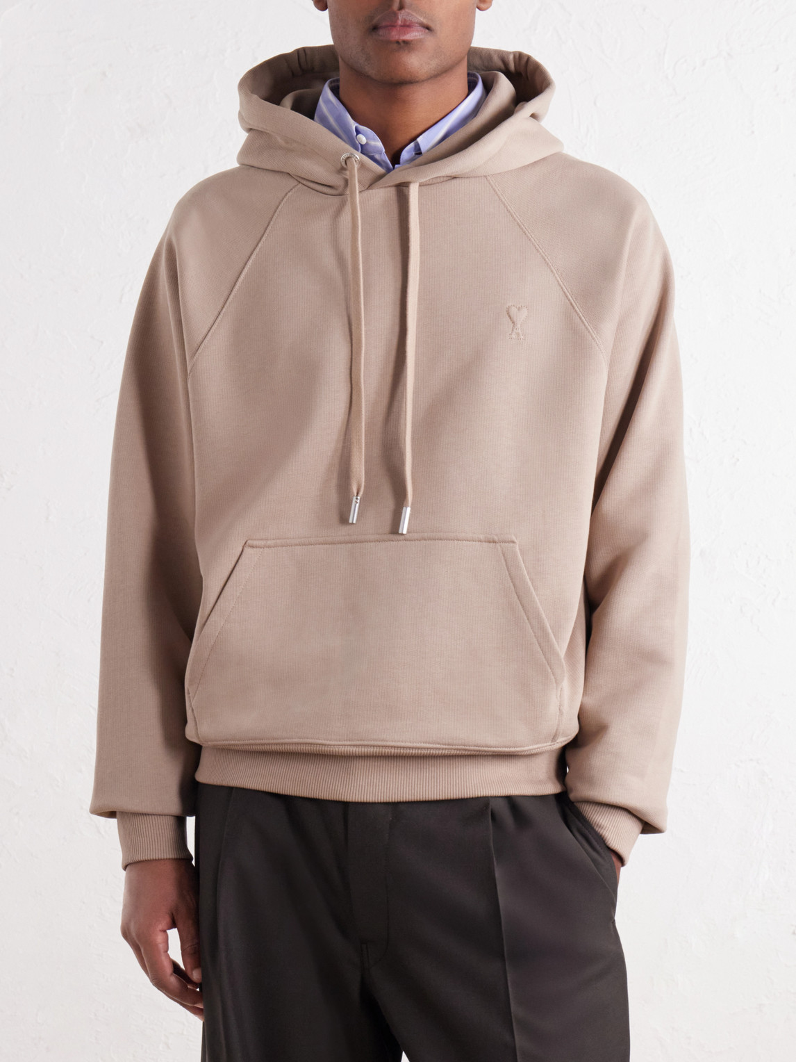 Logo-Embossed Cotton-Jersey Hoodie