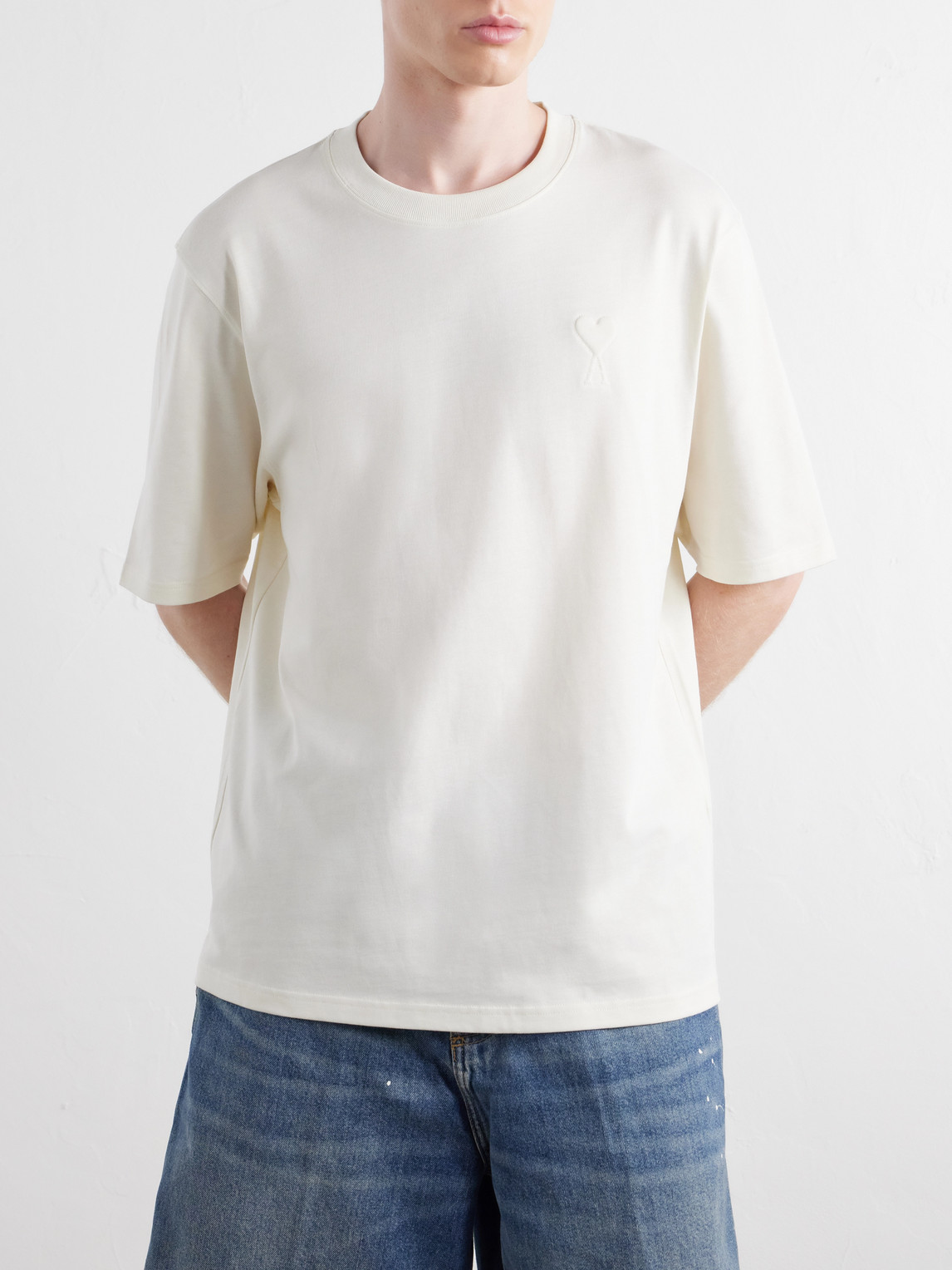 Logo-Embroidered Cotton-Jersey T-Shirt