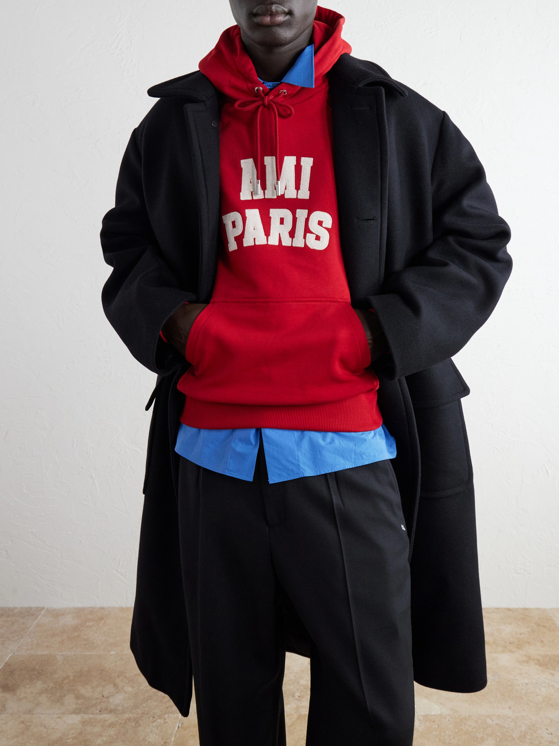 Logo-Embroidered Organic Cotton-Fleece Hoodie