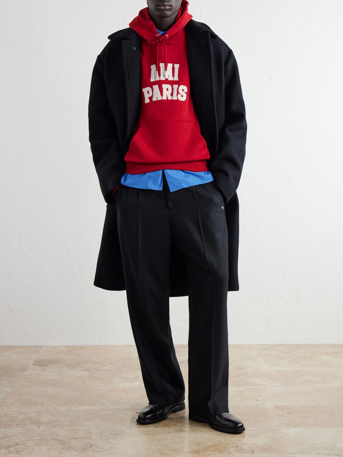 Logo-Embroidered Organic Cotton-Fleece Hoodie
