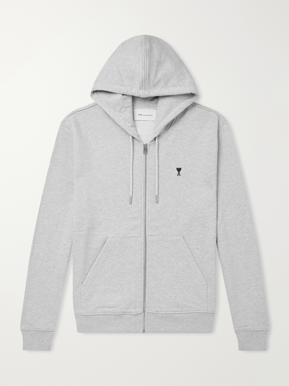 Logo-Embroidered Cotton-Jersey Zip-Up Hoodie