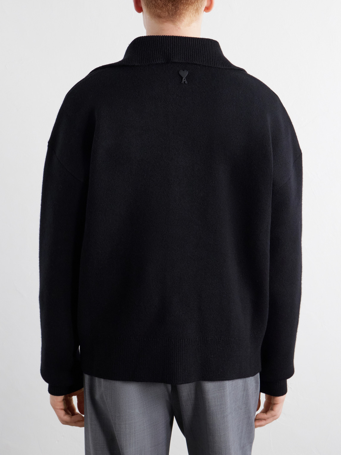 Logo-Appliquéd Merino Cardigan