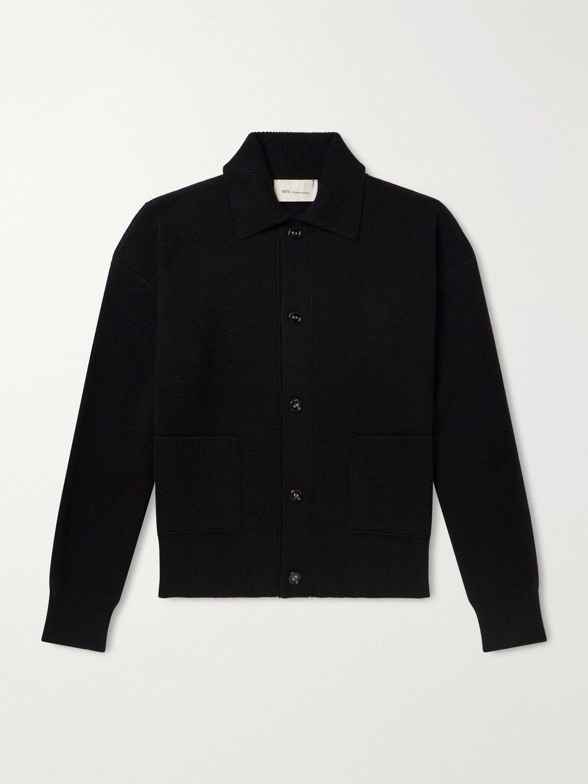 Logo-Appliquéd Merino Cardigan