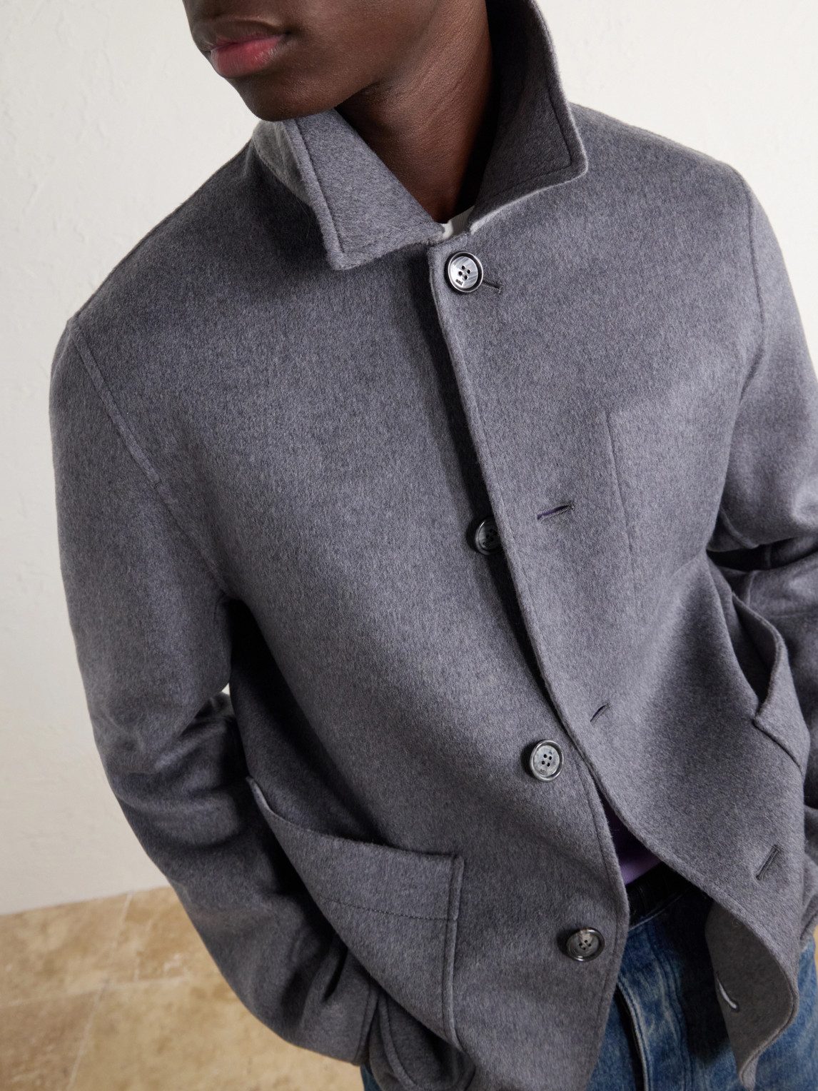 Brushed Wool And Cashmere-Blend Felt Blouson Jacket