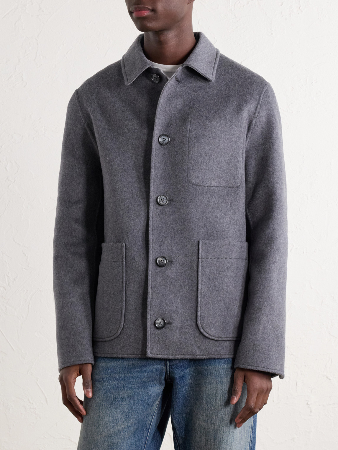Brushed Wool And Cashmere-Blend Felt Blouson Jacket