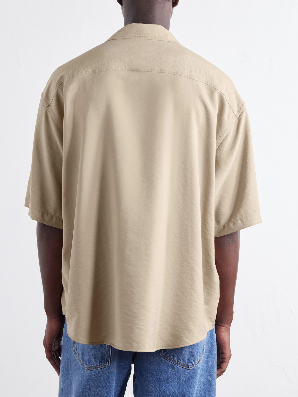 Logo-Embroidered Twill Shirt