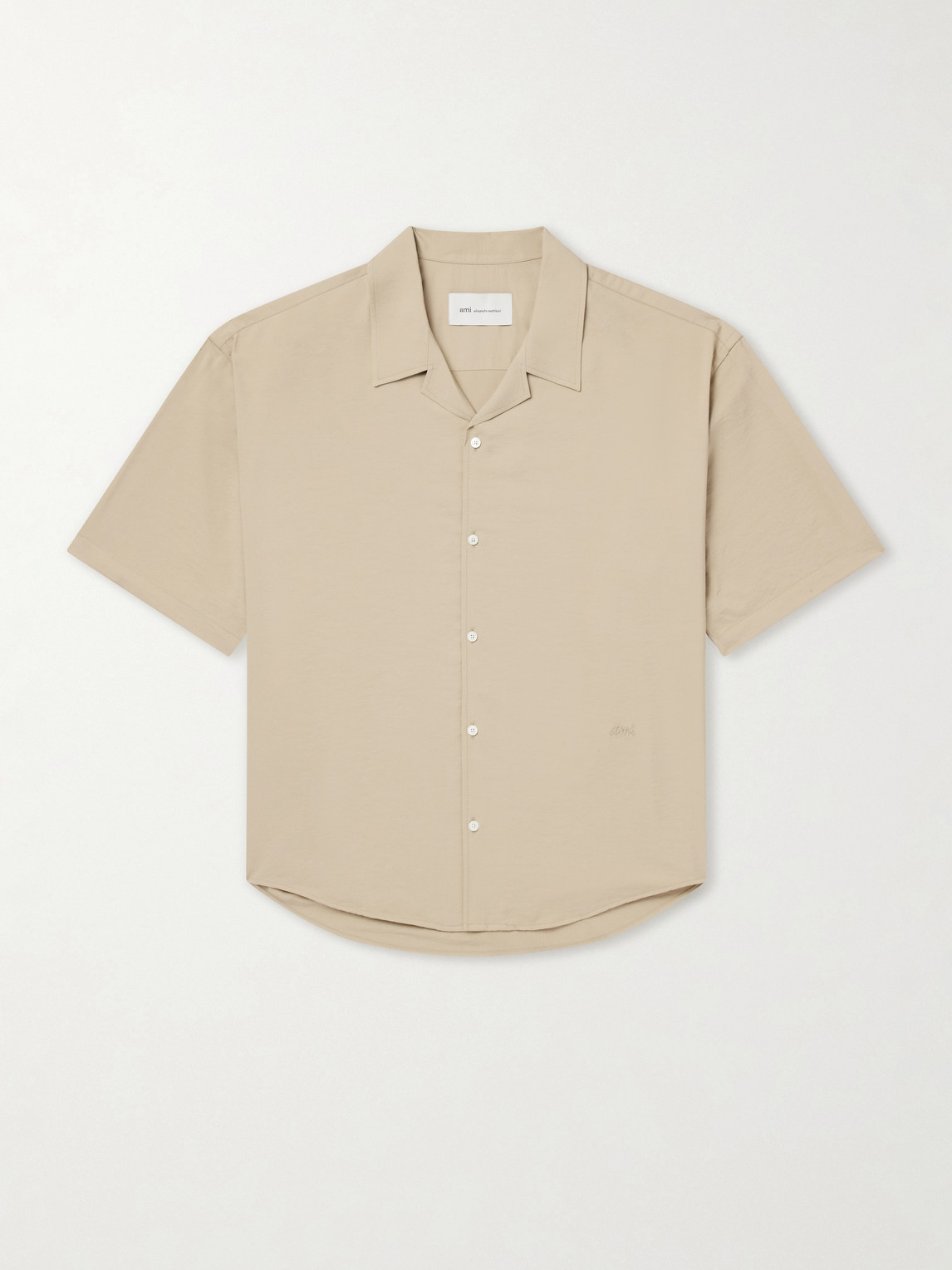 Logo-Embroidered Twill Shirt