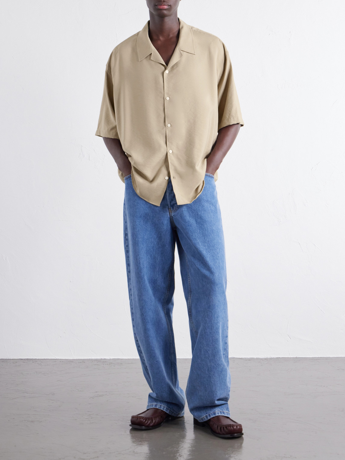 Logo-Embroidered Twill Shirt