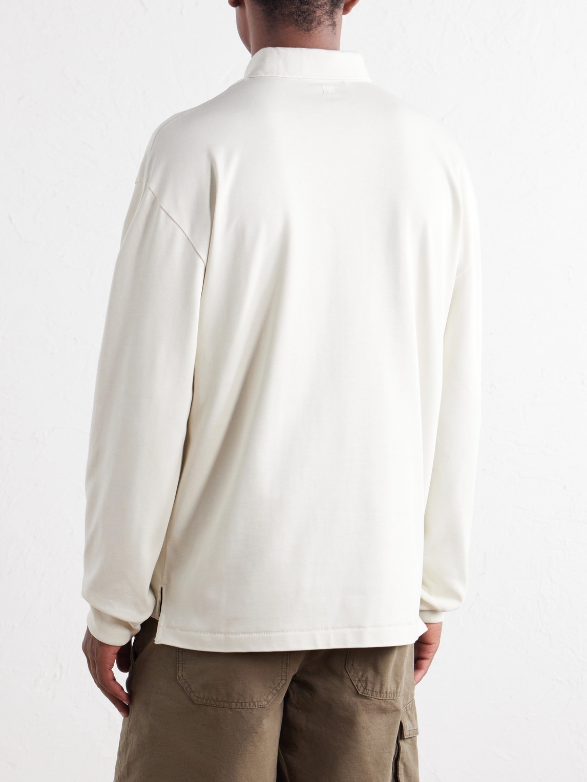 Logo-Appliquéd Cotton-Jersey Polo Shirt