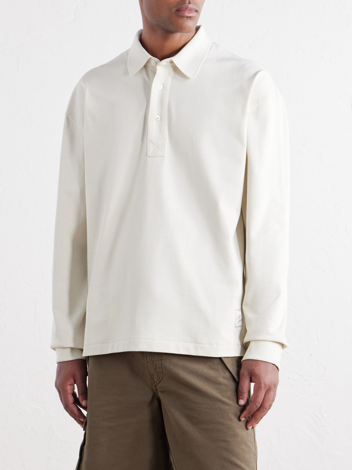 Logo-Appliquéd Cotton-Jersey Polo Shirt