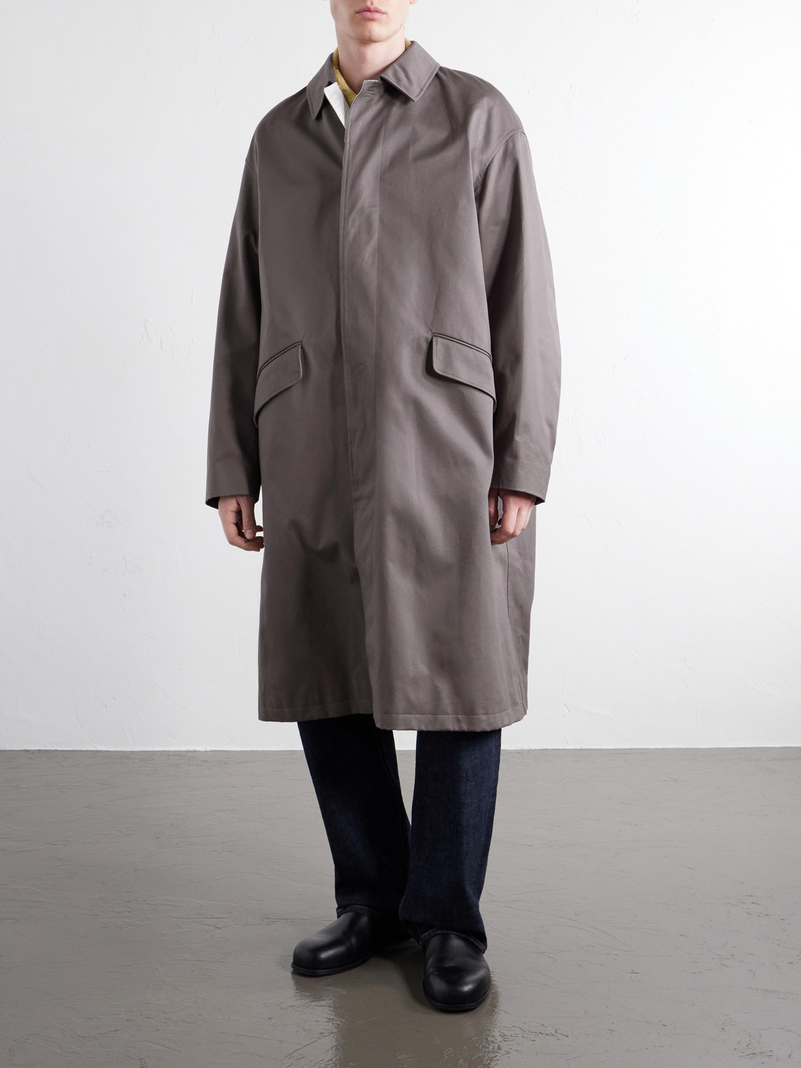 Railway Cotton-Twill Trench Coat