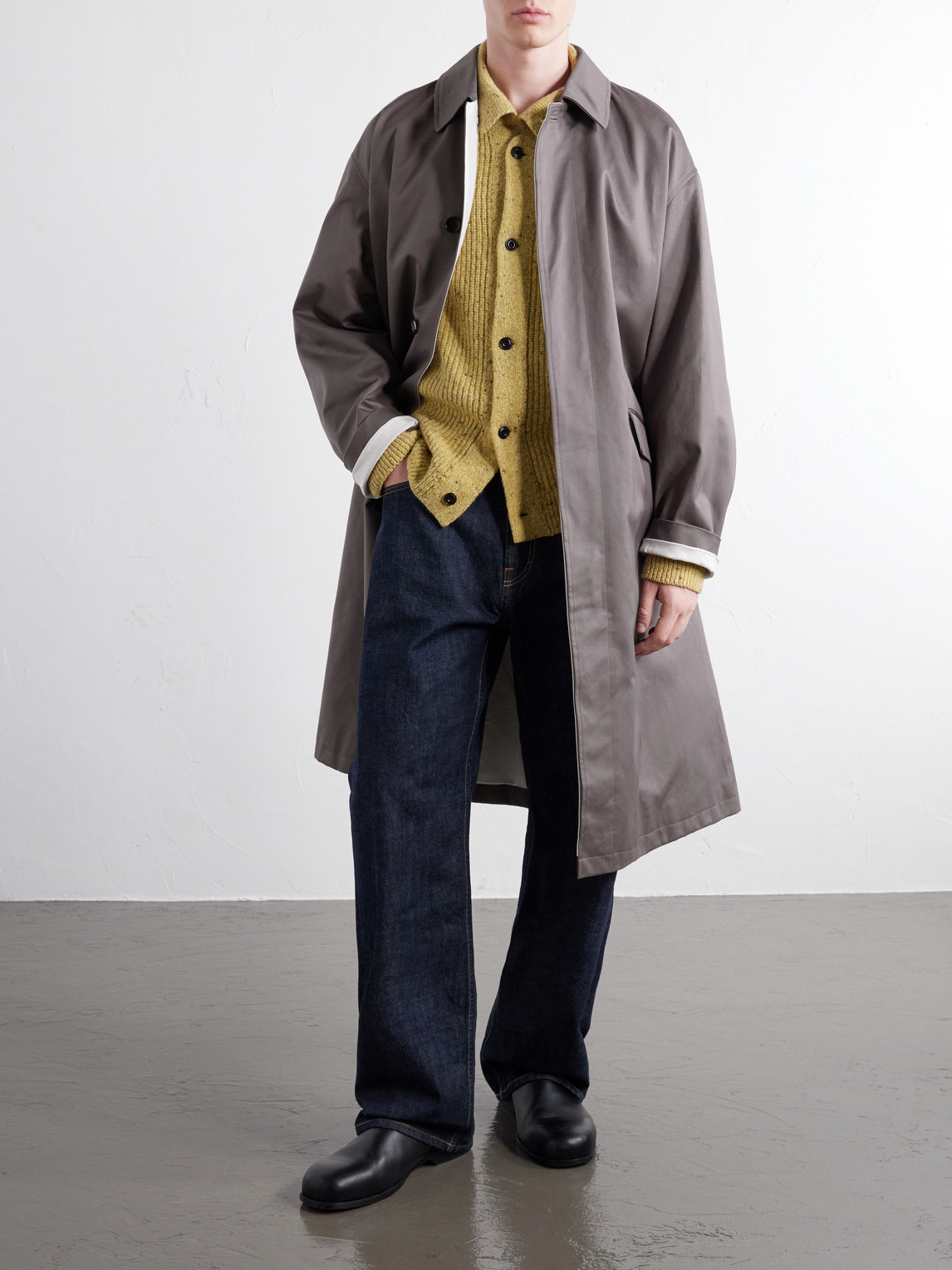 Railway Cotton-Twill Trench Coat
