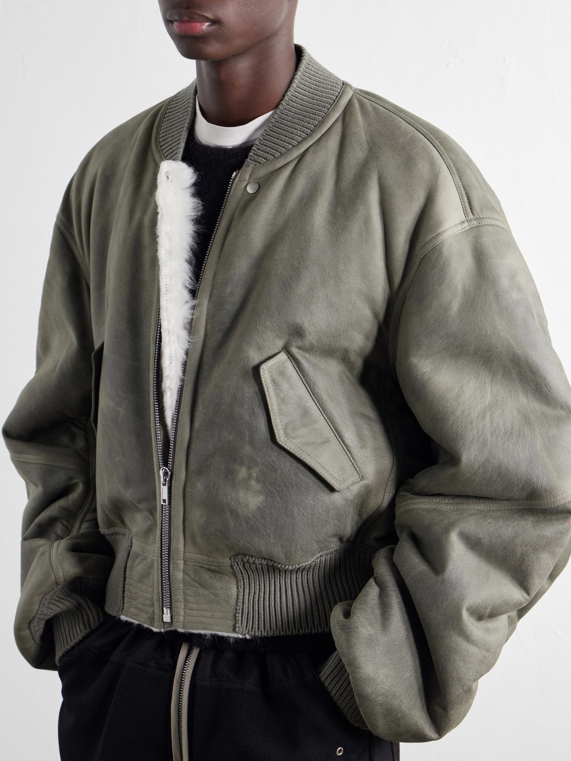 Secchia Shearling Bomber Jacket